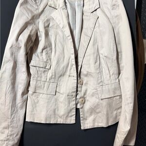 Chic Cream Blazer jacket for Women